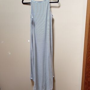 Striped Sleeveless Maxi Dress